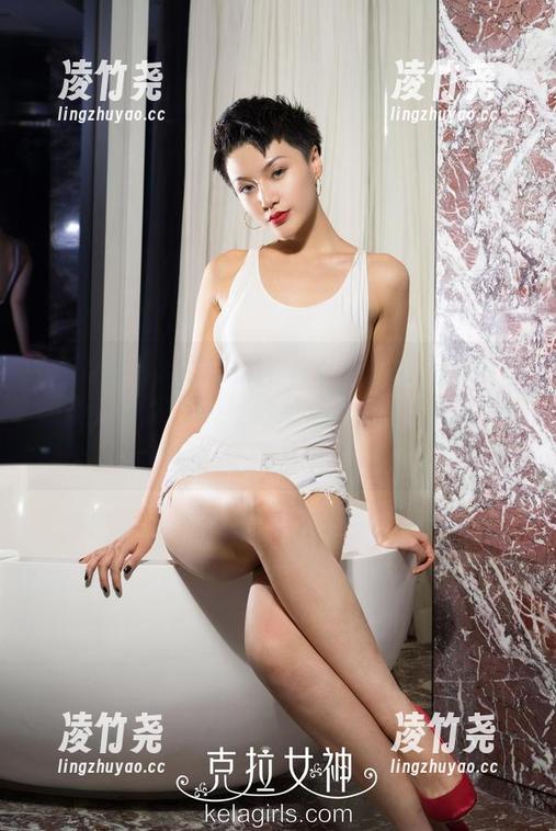 KelaGirls克拉女神 - 躲开那闪闪惹人爱的圣光，依可的婚纱给你不一样的套图体验！